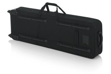 Gator GK-61-SLIM Keskeny, könnyű, EPS szivacsos, merev keyboard táska kerékkel, 61 billentyűs hangszerhez