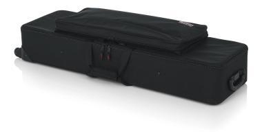 Gator GK-61-SLIM Keskeny, könnyű, EPS szivacsos, merev keyboard táska kerékkel, 61 billentyűs hangszerhez