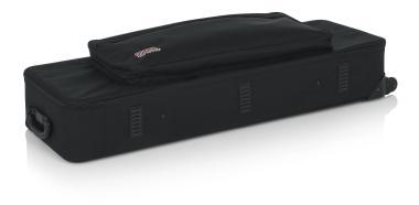 Gator GK-61-SLIM Keskeny, könnyű, EPS szivacsos, merev keyboard táska kerékkel, 61 billentyűs hangszerhez