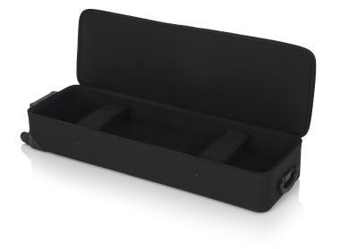 Gator GK-61-SLIM Keskeny, könnyű, EPS szivacsos, merev keyboard táska kerékkel, 61 billentyűs hangszerhez