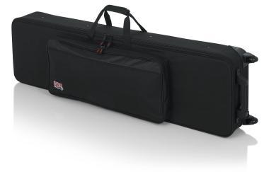 Gator GK-76-SLIM Keskeny, könnyű, EPS szivacsos, merev keyboard táska kerékkel, 76 billentyűs hangszerhez