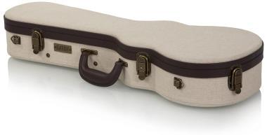 Gator GW-JM UKE-CON Deluxe fa keménytok koncert ukuleléhez, elegáns vintage külső, bézs