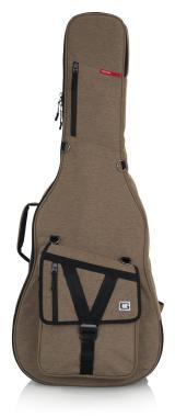 Gator GT-ACOUSTIC-TAN Transit puhatok akusztikus gitárhoz, merev belső kialakítás, 20 mm vastag bélés, bézs