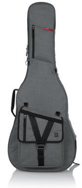 Gator GT-ACOUSTIC-GRY Transit puhatok akusztikus gitárhoz, merev belső kialakítás, 20 mm vastag bélés, szürke