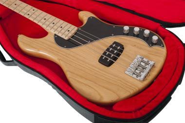 Gator GT-BASS-GRY Transit puhatok basszusgitárhoz, merev belső kialakítás, 20 mm vastag bélés, szürke