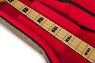 Gator GT-BASS-TAN Transit puhatok basszusgitárhoz, merev belső kialakítás, 20 mm vastag bélés, homokszín