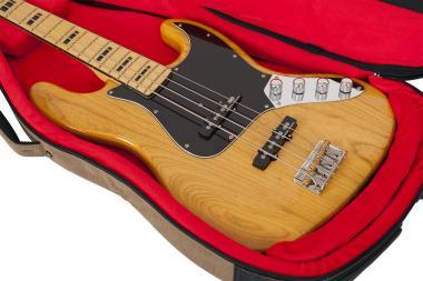 Gator GT-BASS-TAN Transit puhatok basszusgitárhoz, merev belső kialakítás, 20 mm vastag bélés, homokszín
