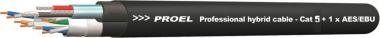 Proel Hibrid kabel CAT5e + 1x AES/EBU, černý