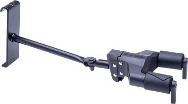 Hercules GSP40HB PLUS Gitártartó, rácsos transzparensfalra szerelhető, fém, hosszú szárú, módosított AGS