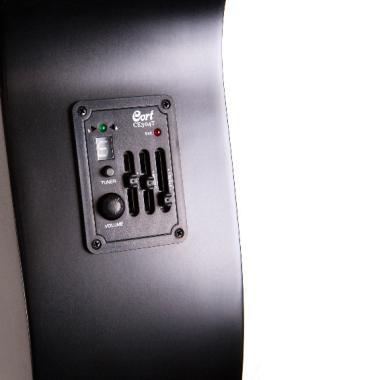 Cort Co-AF510E-BKS akusztikus folkgitár EQ-val, fekete szatén