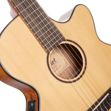Cort Co-CEC-3-NS klasszikus gitár elektronikával, matt natúr