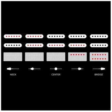 Cort G260CS-OW elektromos gitár, fehér