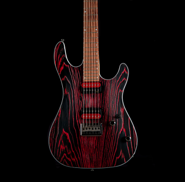 Cort Co-KX300-Etched-EBR el.gitár, vörös-fekete