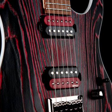 Cort Co-KX300-Etched-EBR el.gitár, vörös-fekete