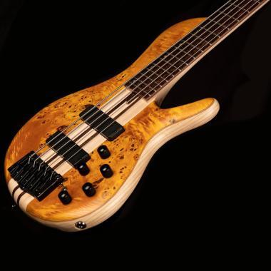 Cort Co-A5Plus-SC-AOP with case el.basszusgitár, borostyán natúr