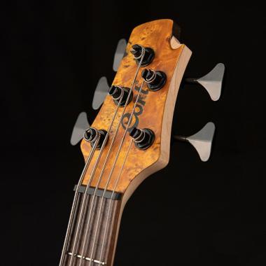 Cort Co-A5Plus-SC-AOP with case el.basszusgitár, borostyán natúr