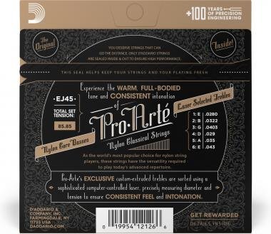 D'Addario EJ45 Pro Arté klasszikus gitárhúr, normal tension