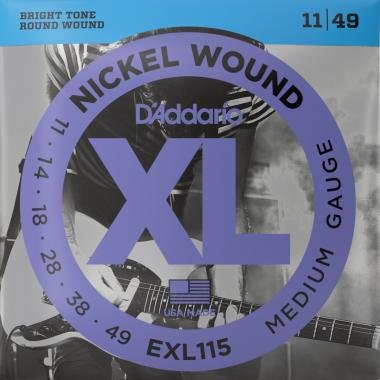 D'Addario EXL115 elektromos gitárhúr, nickel wound, 11-49