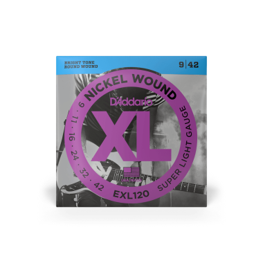 D'Addario EXL120 elektromos gitárhúr, nickel wound, 09-42