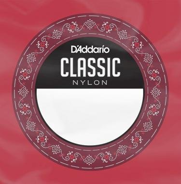 D'Addario Nylon D struna, klasická kytara, normální tah