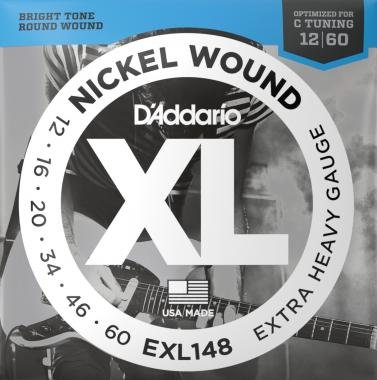 D'Addario EXL148 elektromos gitárhúr, nickel wound, 12-60