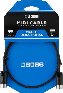 BMIDI-PB2 BOSS 2FT / 60cm MIDI kábel állítható csatlakozó könyök/egyenes
