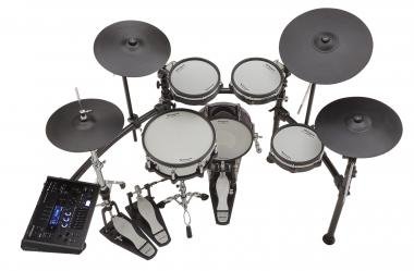 Roland V-Drums hálóbőrös elektromos dobszett + MDS-GND2 dobkarám