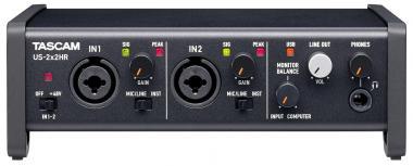 Tascam TM-US2x2HR Ultra-HDDA mikrofon előfokok, ultra alacsony zajszinttel, 2 be- és 2 kimenet, 192kHz/24-bit, IOS kom