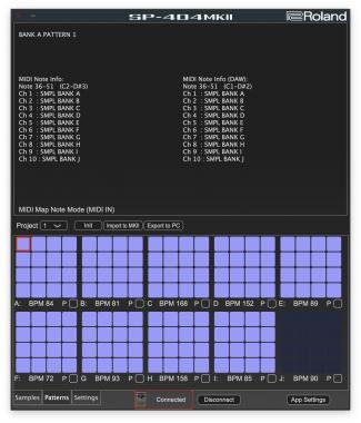 Roland SP-404MKII lineáris WAVE SAMPLER hangmintákkal és effektekkel