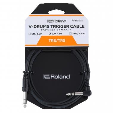 Roland PCS-10-TRA V-Drums trigger-kábel, pipa-egyenes, 6,3mm-es jack-jack(TRS-TRS), 3m hosszú