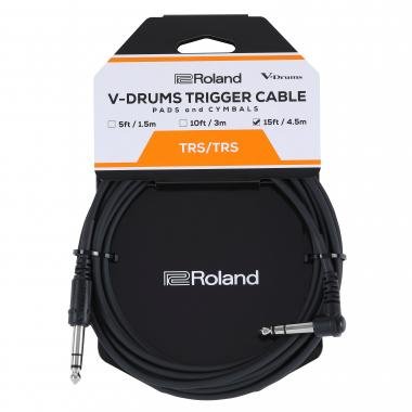 Roland PCS-15-TRA V-Drums trigger kábel, pipa-egyenes, 6,3mm-es jack-jack(TRS-TRS), 4,5m hosszú