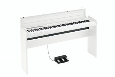 KORG KG-LP180WH slim design digitális zongora, 88 billentyű, fehér, billentyűfedéllel