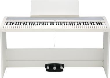 KORG KG-B2SPWH fehér digitális zongora, 88 billentyű, kalapácsmechanika, 3 pedál, USB midi és audio, tartozék láb