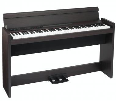 KORG KG-LP380RWU slim design digitális zongora, 88 billentyű, RH3 mechanika, rózsafa, billentyűfedéllel, USB MIDI csa
