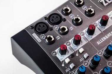 Allen&Heath AH-ZEDI8 kisformátumú keverő, 2 monó/2 sztereó csatorna, 24/96 USB 2X2