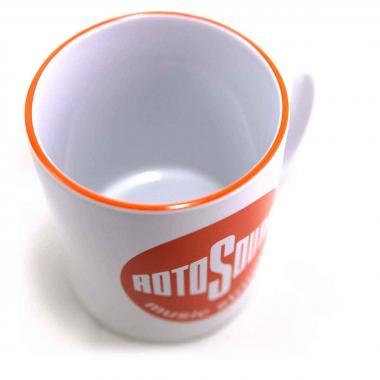 Rotosound MUG-WH-CL bögre, vintage logóval, fehér színű, 330ml űrtartalom