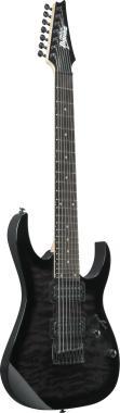 Ibanez GRG7221QA-TKS Gio 7-húros elektromos gitár Superstrat forma, Transparent Black Sunburst színben