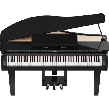 Roland GP-3-PE digitális koncertzongora, 3 lábú, keskeny fazon, fényes fekete