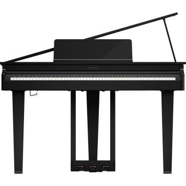 Roland GP-3-PE digitális koncertzongora, 3 lábú, keskeny fazon, fényes fekete
