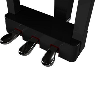 Roland GP-3-PE digitális koncertzongora, 3 lábú, keskeny fazon, fényes fekete