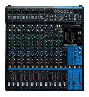 Yamaha MG16XU analóg keverőpult, 16 csatorna, kompresszor, USB, fém ház, 1 sztereó bus