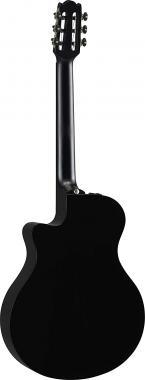 Yamaha NTX1 BLACK elektro-klasszikus gitár, tömör lucfenyő fedlap, dió fogólap, fekete színben