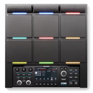 Alesis Strike Multipad hangszer, dobgép, 9 világító pad, SD kártya, sampler, looper