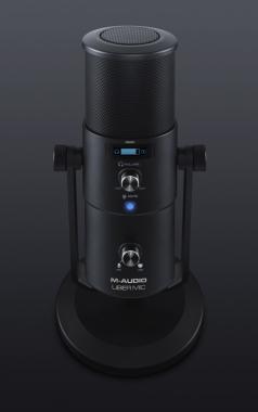 M-Audio Uber Mic kondenzátor mikrofon, USB, 4 karakter, állvány