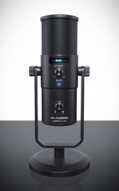 M-Audio Uber Mic kondenzátor mikrofon, USB, 4 karakter, állvány
