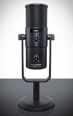 M-Audio Uber Mic kondenzátor mikrofon, USB, 4 karakter, állvány