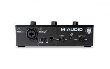 M-Audio M-Track Solo interfész, 1-be/2-ki, 16-bit/48 KHz, USB, +48V