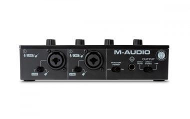M-Audio M-Track Duo interfész, 2-be/2-ki, 16-bit/48 KHz, USB, +48V