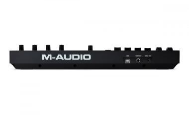 M-Audio Oxygen Pro Mini USB/MIDI vezérlő, 32 billentyű, 8 dobpad, 4 forgó-, 4 tolópotméter, OLED