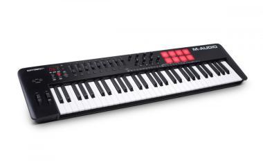 M-Audio MIDI kontroler, 61 kláves, 8 padů, 8 otočných, 9 faderů